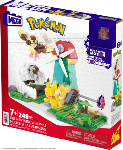 Jocuri de construcție și cuburi - POKEMON MEGA MOARA DE VANT DE LA TARA