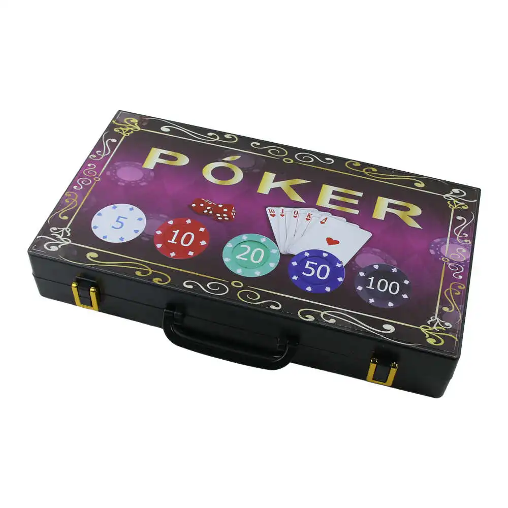 Jocuri de societate - Poker Game Set cu servieta 36 x 21 x 6 cm