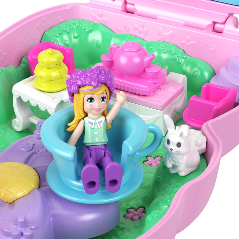 POLLY POCKET SET GENTUTA ANIMALUT IEPURAS LA PETRCERE CU ACCESORII [2]