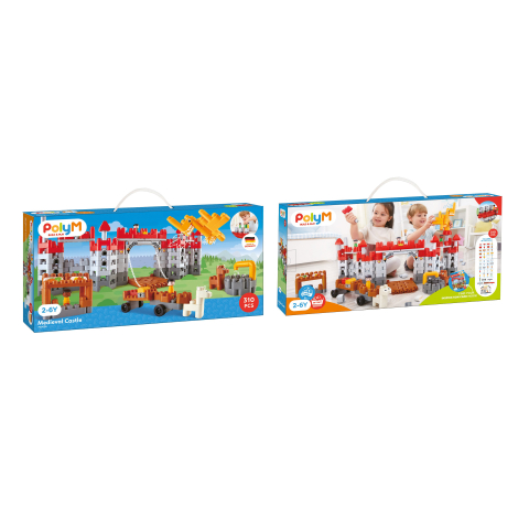 Jucării și jocuri - Jucarie constructie PolyM Castel medieval 310 piese