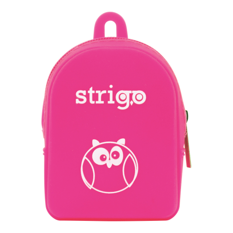 Articole pentru copii - Port monede silicon 4x8 cm roz Strigo