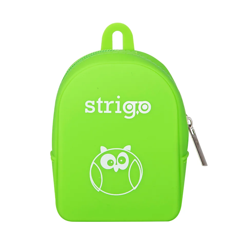 Articole pentru copii - Port monede Strigo silicon verde