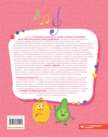 Portocala si prietenii lui.  Muzica si miscare - Activitati si jocuri distractive pentru clasa pregatitoare - Adriana Briceag, Ionela Catalina Bogdan [1]