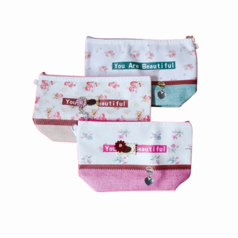 Accesorii personale și beauty - Portofel decorativ floral plastic  23x14 cm culori diferite