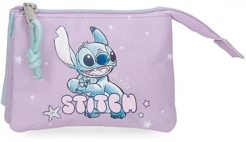 Accesorii personale și beauty - Portofel fete Disney Lovely Stitch lila 14 x 10 x 3.5 cm