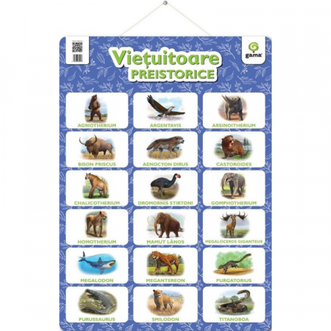 Noutăți Librăria Compas - Poster - Vietuitoare preistorice