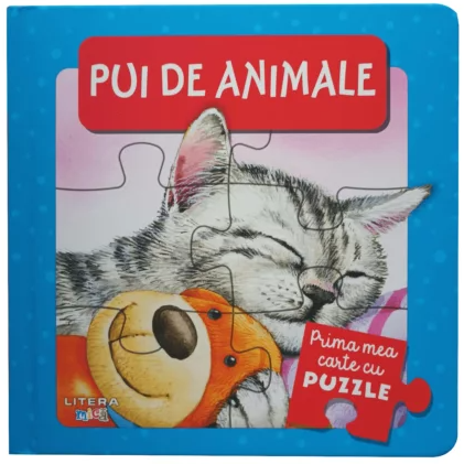 Cărți pentru copii - Pui de animale. Prima mea carte cu puzzle