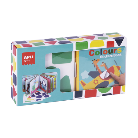 Jucării și jocuri - Prima mea carte cu stickere Forme Geometrice 3 ani+ Apli Kids