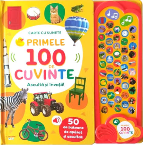 Noutăți Librăria Compas - Primele 100 de cuvinte. Asculta si invata! Carte cu sunete