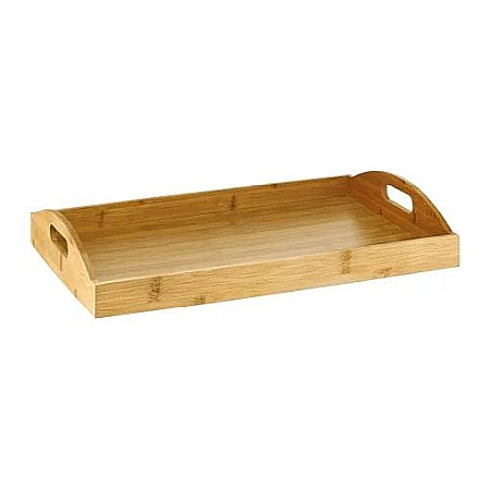 Articole pentru bucătărie - Tava dreptunghiulara din bambus 44x30cm natural 29559