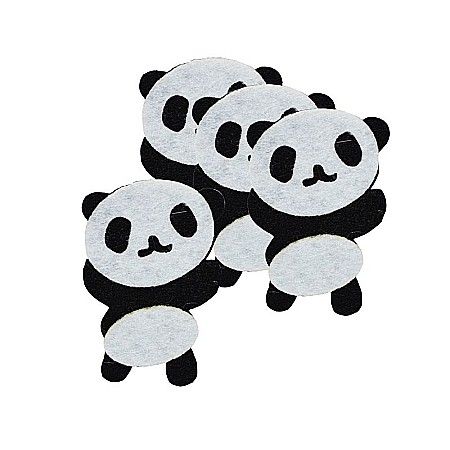 Artă și creativitate - Accesorii craft - ursi panda fetru 4/set