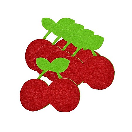 Artă și creativitate - Accesorii craft - cirese fetru 5/set
