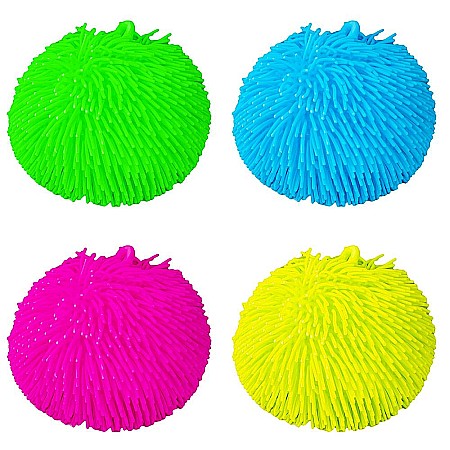 Jucării și jocuri - Minge yoyo cauciuc cu tepi si led 18cm 13027-4