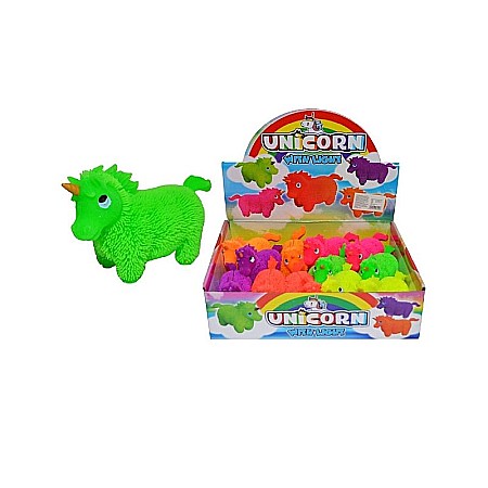 Jucării creative și senzoriale - Unicorn cauciuc cu led tepi it201801