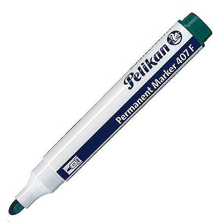 Birotică și accesorii birou - Marker permanent Pelikan 407 varf rotund verde