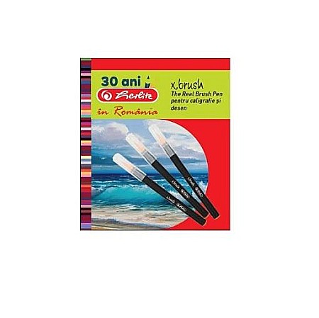 Carioci - Carioci cu varf de pensula X.Brush set 6+1 Herlitz