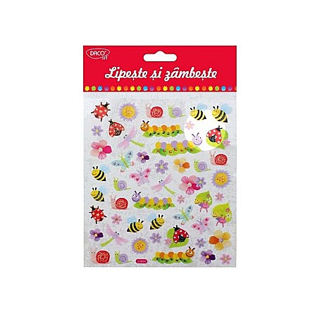 Craft și modelaj - Abtibild ab040 lipeste si zambeste daco