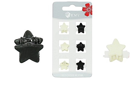 Accesorii pentru păr - Set clesti de par 1cm 6buc 080567