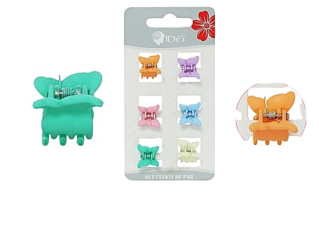 Accesorii pentru păr - Set clesti de par 1cm 6buc 080566