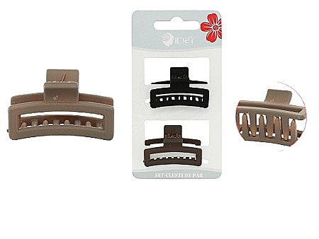 Accesorii pentru păr - Set clesti de par 4cm 2buc 080543