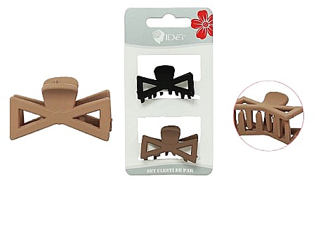 Accesorii pentru păr - Set clesti de par 4cm 2buc 080541