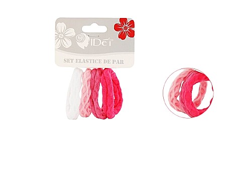 Accesorii pentru păr - Set elastice de par 4.5cm 4buc 076008