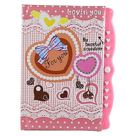 Papetărie și articole din hârtie - Agenda cu lacat lovin'n you 14x19cm 8120