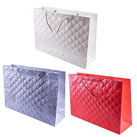 Accesorii pentru impachetat - Punga cadou unicolora premium 31x26x12 cm 838-m