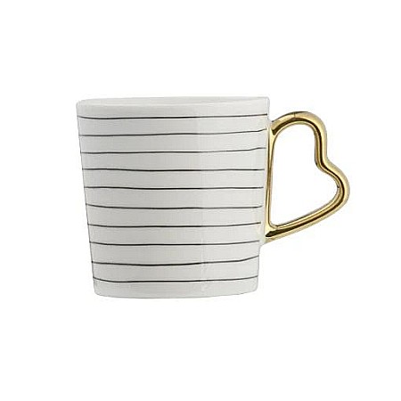 Casă și decorațiuni - Amore cana portelan 400ml dungi 19931