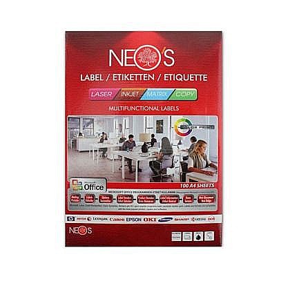 Etichete adezive - Etichete autoadezive imprimanta A4 2 cd 117 mm /coala 100 coli /top NEO’S