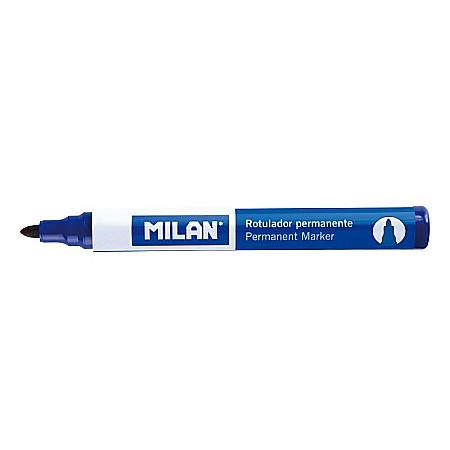 Markere și textmarkere - Marker permanent varf rotund albastru Milan