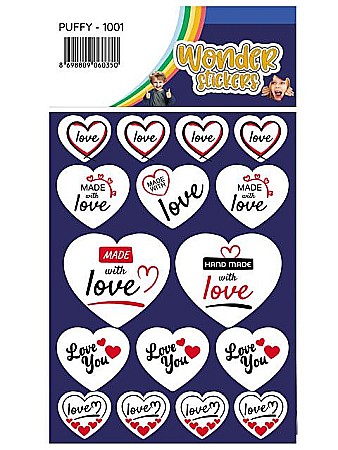 Artă și creativitate - Sticker puffy love series 1001 tanex