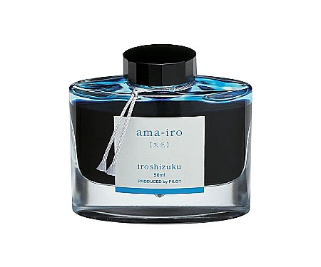 Mine și rezerve - Cerneala Iroshizuku Ama-iro 50 ml albastru Pilot