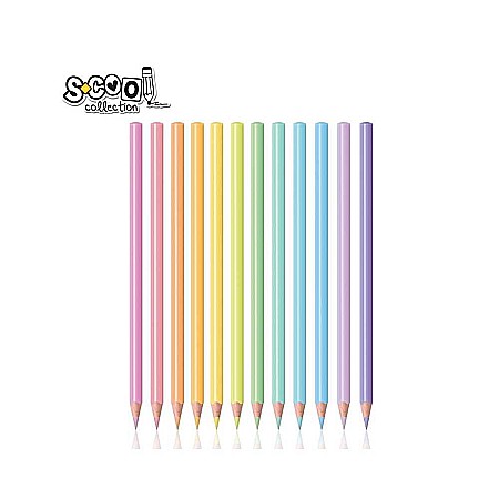 Creioane colorate - Creioane Color pastel 12 culori /set S-Cool