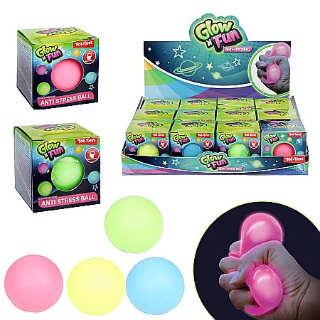 Jucării și jocuri - Minge antistres fosforescenta toi-toys 82221z