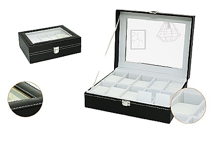 Cutii de bijuterii și lemn - Cutie de bijuterii/ceasuri 014263