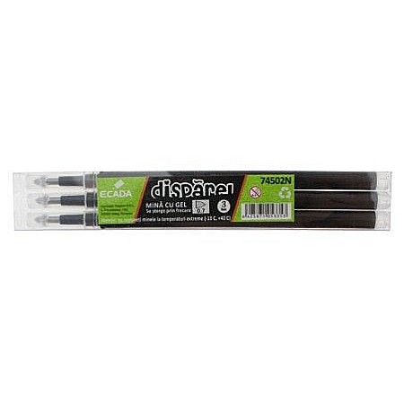 Mine și rezerve - Mina cu gel Disparel negru 0.7mm Ecada