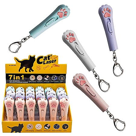 Casă și decorațiuni - Breloc cat laser 7 in 1 zk-2381