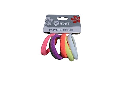 Accesorii pentru păr - Set elastice de par 4.5cm 6buc