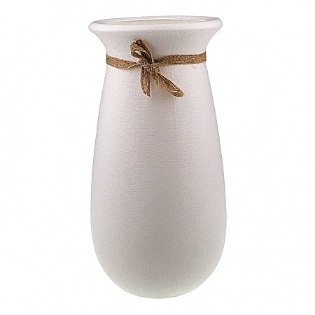 Casă și decorațiuni - Vaza cu funda canepa 29 cm 2109h