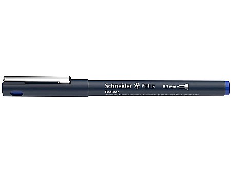 Rollere și finelinere - Liner 0.3mm pictus schneider albastru lin064