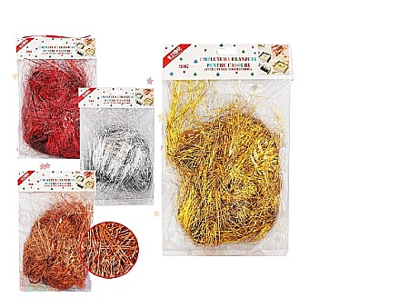 Confetti - Umplutura franjuri 1mm pentru cadouri 30g 079493