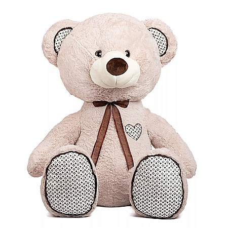 Jucării de pluș - Urs panglica bej 100cm 070129-1