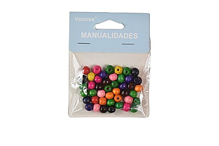 Artă și creativitate - Accesorii craft margele lemn multicolore 8mm 101360