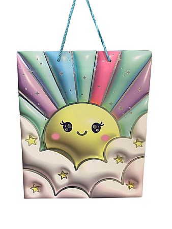 Accesorii pentru impachetat - Punga cadou medie 32x26x10- cer spumos pgcd0166