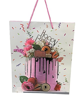 Accesorii pentru impachetat - Punga cadou medie 32x26x10- veselie 186 pgcd0186