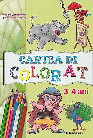 Cărți de colorat - Carte de colorat 3-4 ani grupa mică