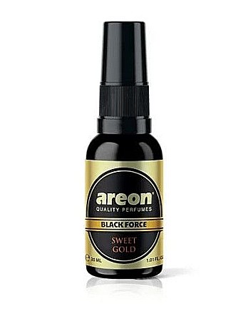 Odorizante și uleiuri esentiale - Areon perfume spray blck force 30ml sweet gold pbl04