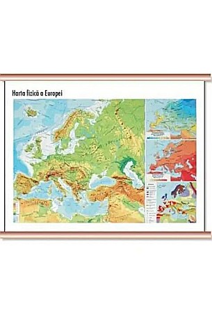 Ghiduri și hărți - Harta mini statele Europei 