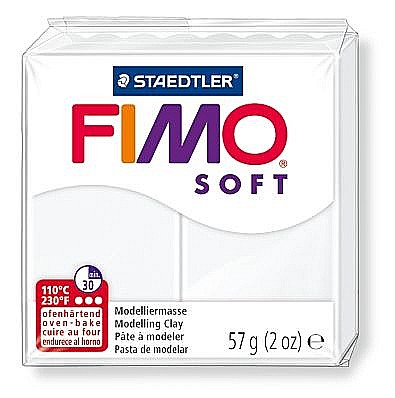 Craft și modelaj - Pasta modelare fimo soft 56g cul 0 alb sth-8020-0